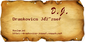 Draskovics József névjegykártya